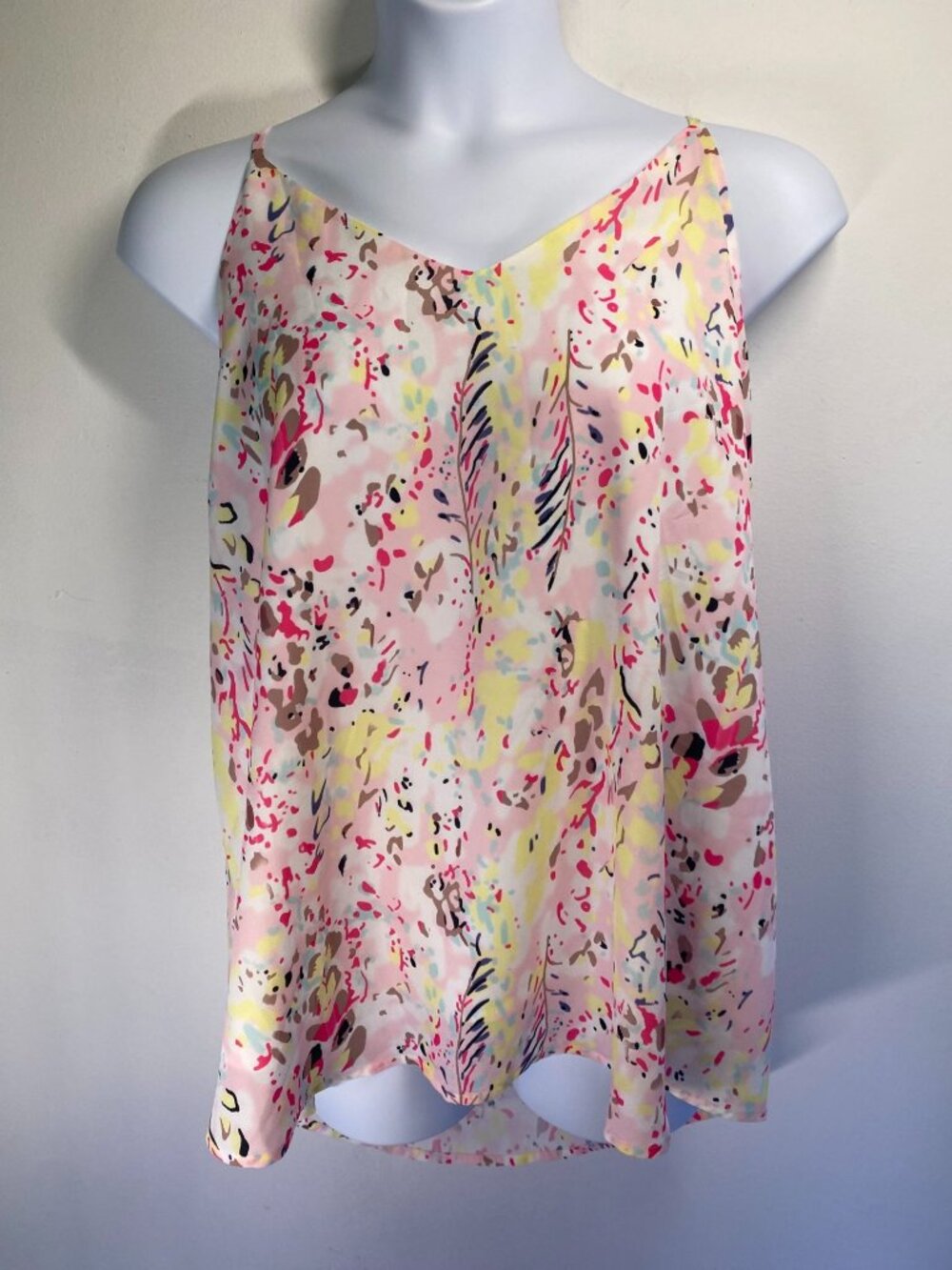 NEW One Eleven North Womens Abstract Print Sleeveless High-Low Hem Camisole Top